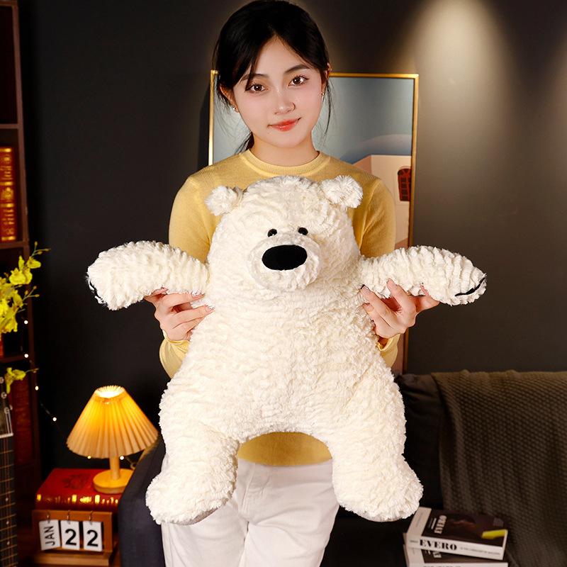 Simulation White Polar Bear Doll Plush Toy Bear Hug Bear Doll Children Sleep Soothing Doll