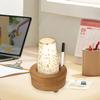 1Pc Candle Holder Base Wood With Pen Holder Storage Rack Ins Style Disposable Water Cup Cup Holder Candlestick