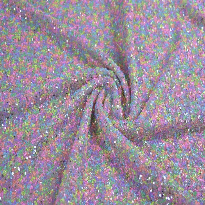 26 Colors 3mm High-Density Glitter Sequin Fabric Christmas Wedding Decoration Dress Handbag Accessories Trimming Cloth Material