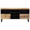 VidaXL TV Stand, Television Cabinet with Legs, TV Unit with Storage Living Room Interior, Solid Wood 356909