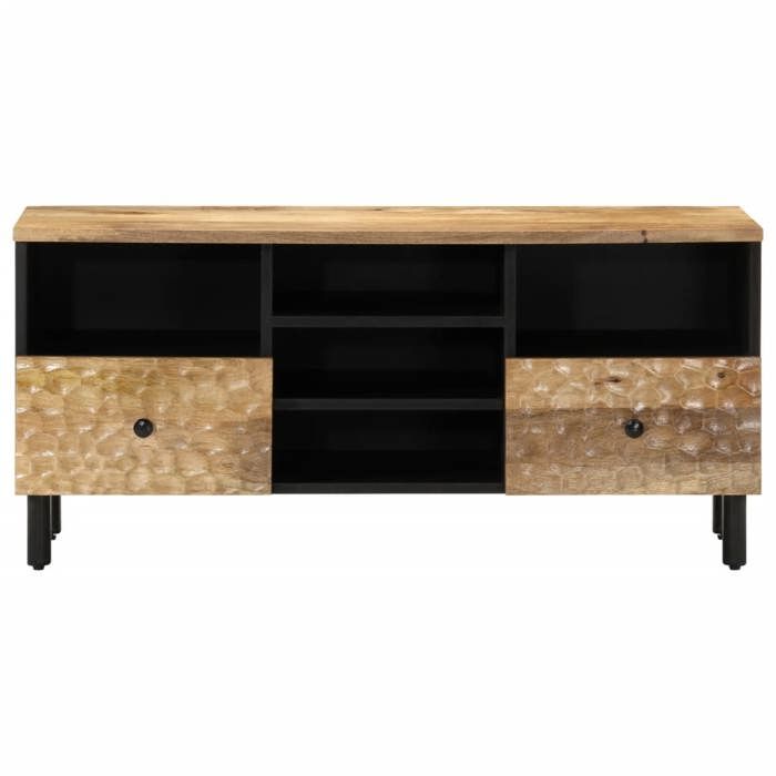 VidaXL TV Stand, Television Cabinet with Legs, TV Unit with Storage Living Room Interior, Solid Wood 356909