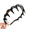 Women Headband Ribbon Decor Anti-slip Teeth Headband Lightweight Versatile Hair