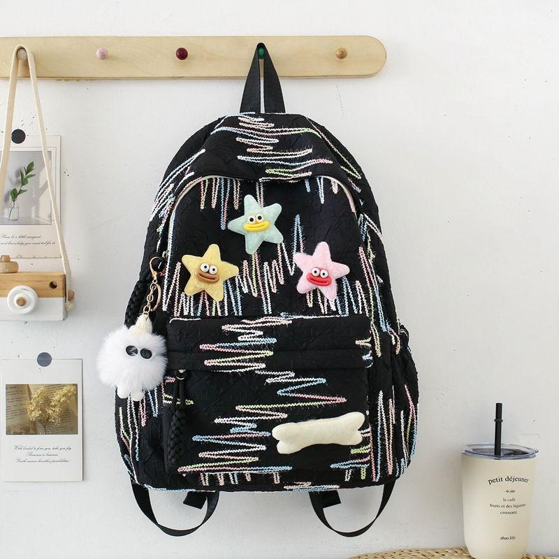 Backpack Korean version Japanese star college wind backpack niche design fresh girl campus class student schoolbag