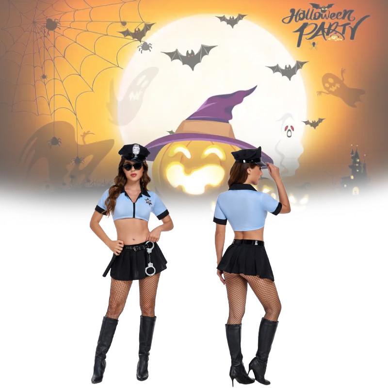 Costume Police Sexy For Women Halloween Roleplay Cop Uniform Outfit Lingerie