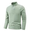 Men's Quick-Dry Long-Sleeve Half-Zip Base Layer for Spring & Autumn Running