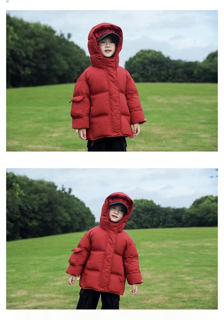 2026 Children's Hooded Down Jacket: Winter-Proof, Heat-Storing, Stylish Warm Coat for Toddlers