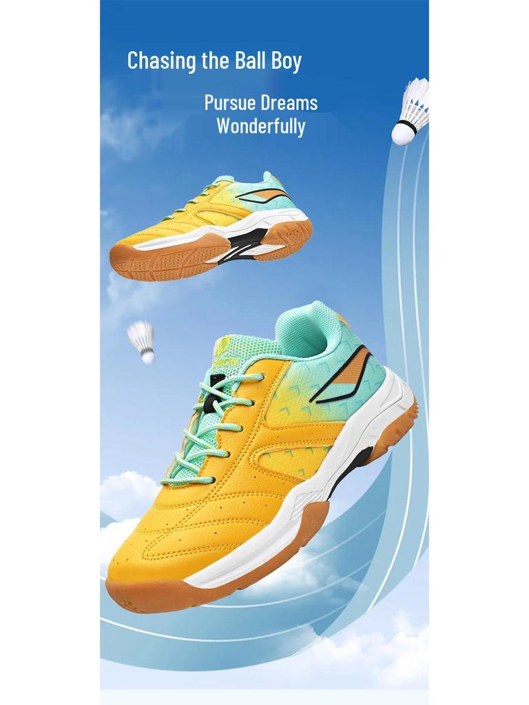 Kids' Lightweight Non-Slip Breathable Badminton & Tennis Training Shoes