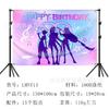 Theme Birthday Background Cloth Anime Cartoon Children's Birthday Party Decorative Props Photography Photo Screen