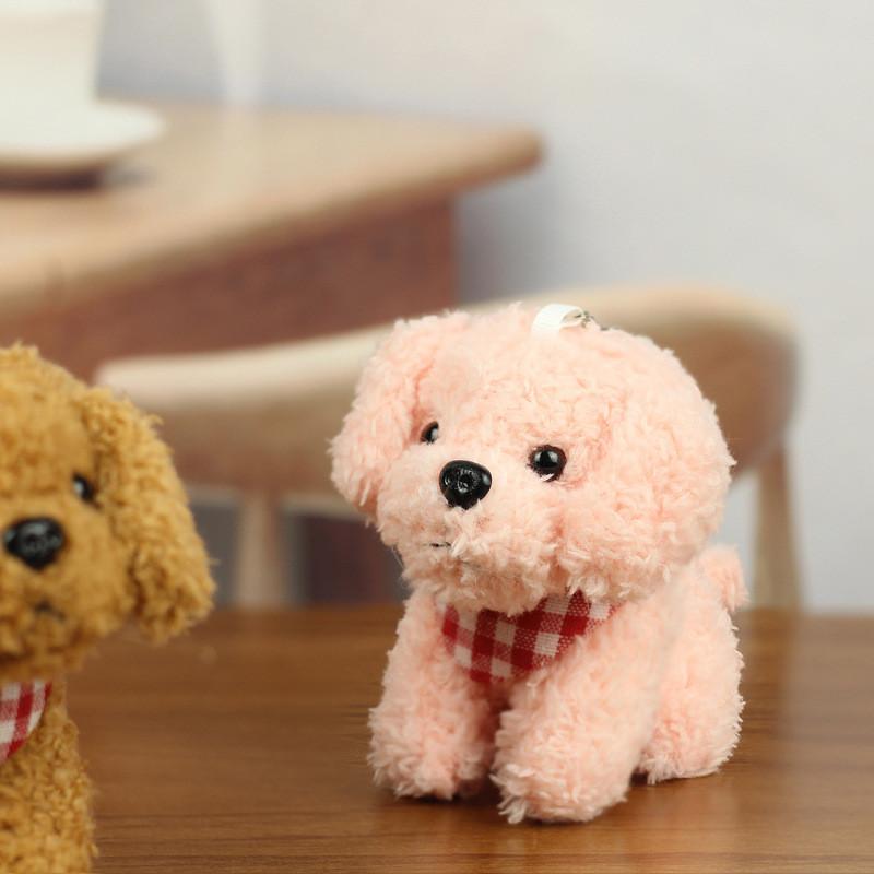 Adorable Cuddly Teddy Dog Plush Keychain Super Cute Plush Doll Gift For Kids
