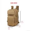 Men's Tactical Climbing Backpack Camouflage Outdoor Hiking Fishing Hunting Camping Rucksack