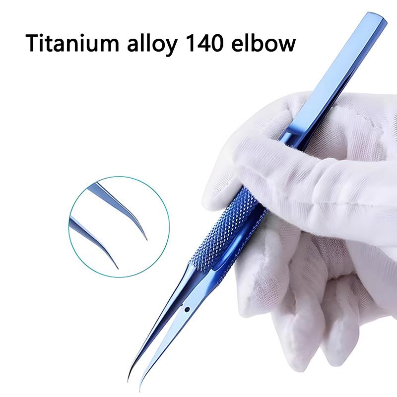 Precision Titanium Alloy Tweezers Professional Repair Fingerprint Fly Line Phone Motherboard Antimagnetic Electronics Forceps