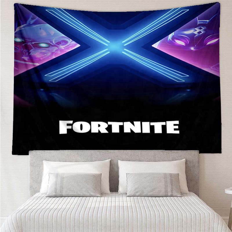 F-Fortnite game Tapestry for Bedroom Aesthetic Classroom Tapestries Wall Hanging for Living Room Dorm Office,Ideal Creative Gift