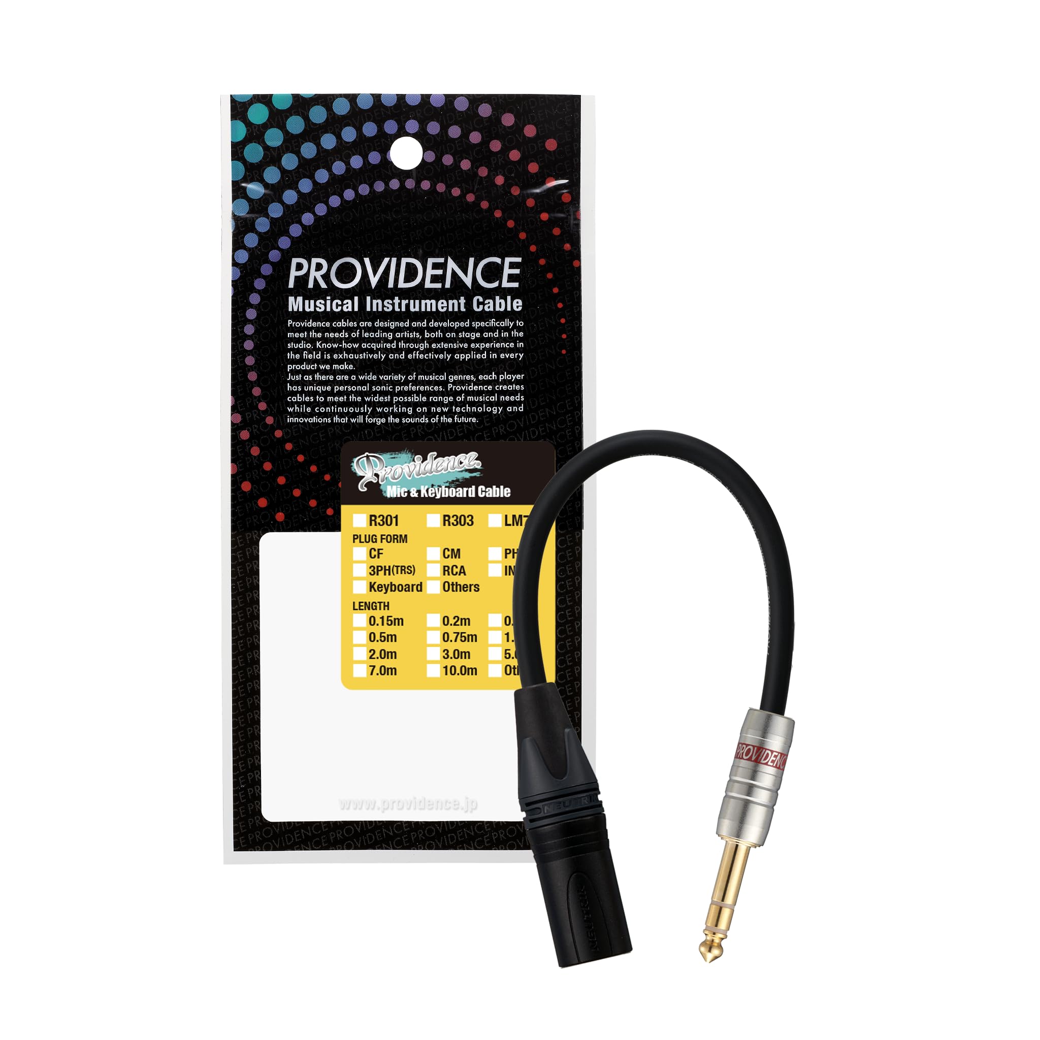 

Providence R301 CM3PH 15cm Microphone Cable (Canon Male to Stereo Phone)