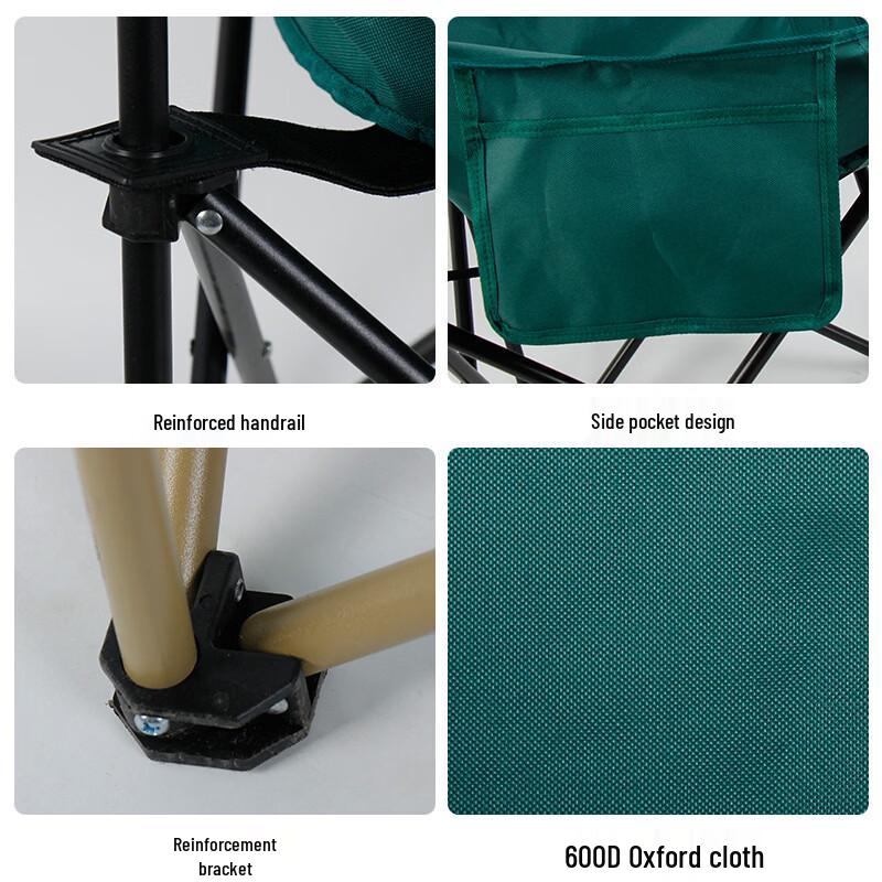OIMG Portable Low-Back Folding Moon Camping Chair