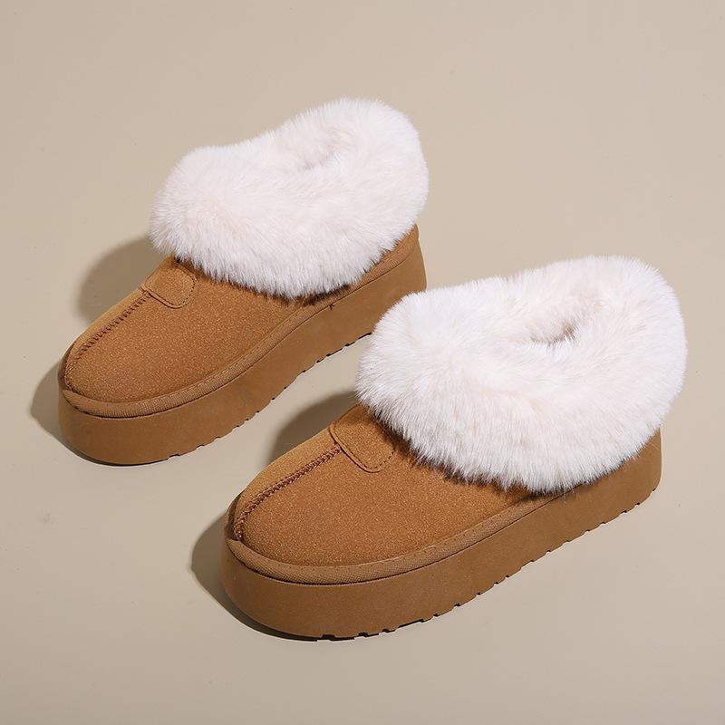 

Женские зимние сапоги, бархатные, утолщенные, водонепроницаемые и нескользящие, для улицы, теплые и морозостойкие, большие, хлопковые, женские туфли-хлебцы 40 малиновый