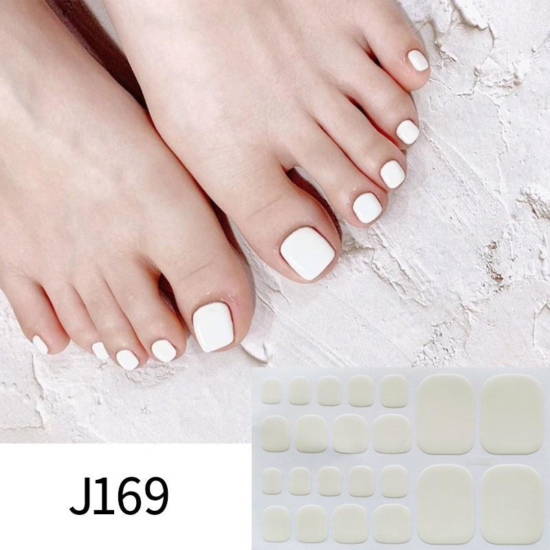 Solid-color Toenail Stickers, Macarons, Full-toe Toenail Stickers, Mixed Nail Plates, Starry Nail Art