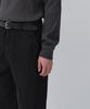 MUSINSA STANDARD Waffle Henley Neck Long Sleeve T-Shirt [Dark Gray]