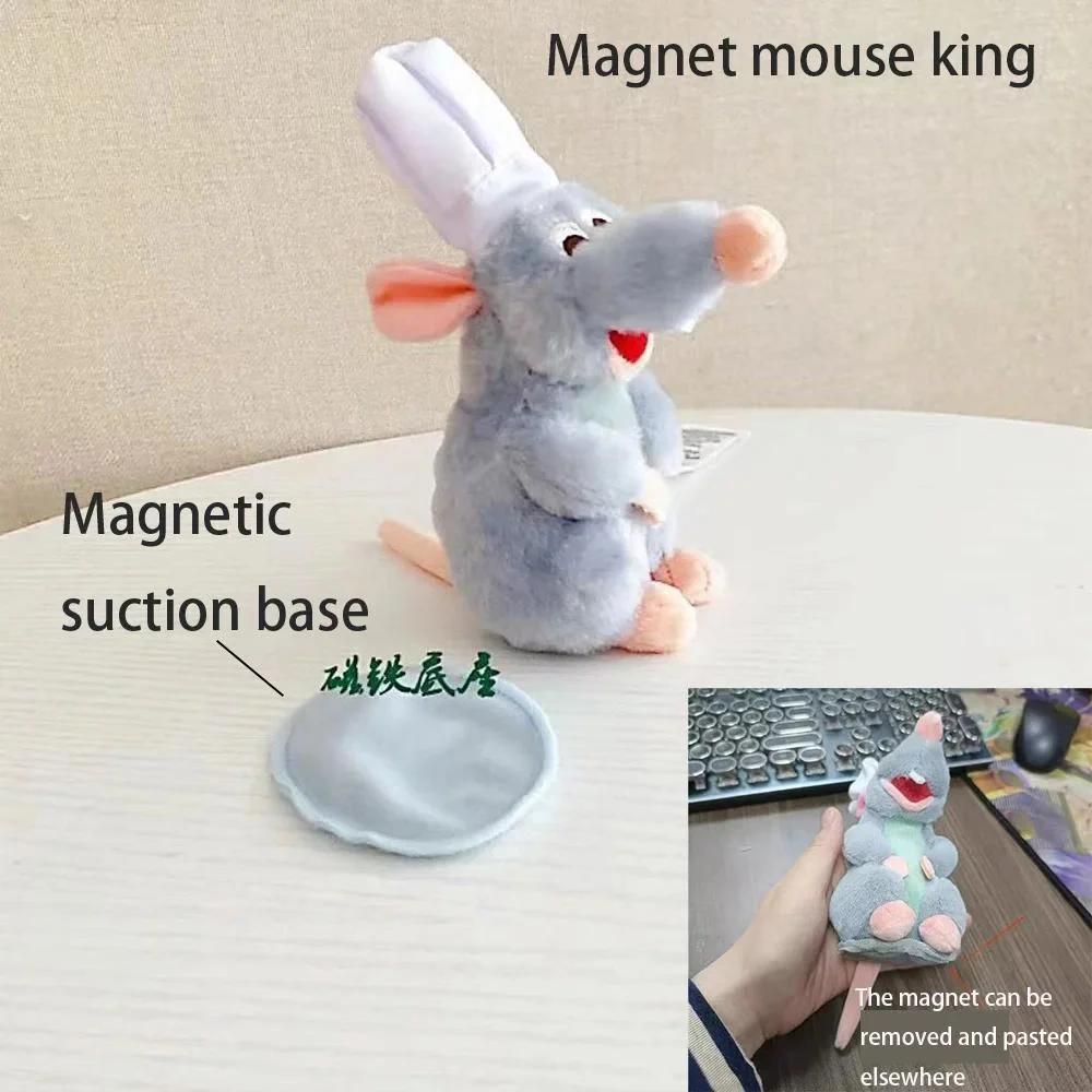 Pixar Ratatouille Remy Shoulder Plush Toy With Magnetic Attachment Sitting On Shoulder Doll Gift For Adults Fans