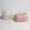 1Pcs Creative Small Car Flower Pot Silicone Mold DlY Aromatherapy Gypsum Candle Cement Car Shape Plaster Ornament Silicone Mold