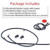 Scheibenwaschdüsen-Kit, Kompatibel mit Ford Super Duty F250, F350, F450, F550 (2011-2016), Enthält Düsen, Fluidschlauch & Anschlüsse,