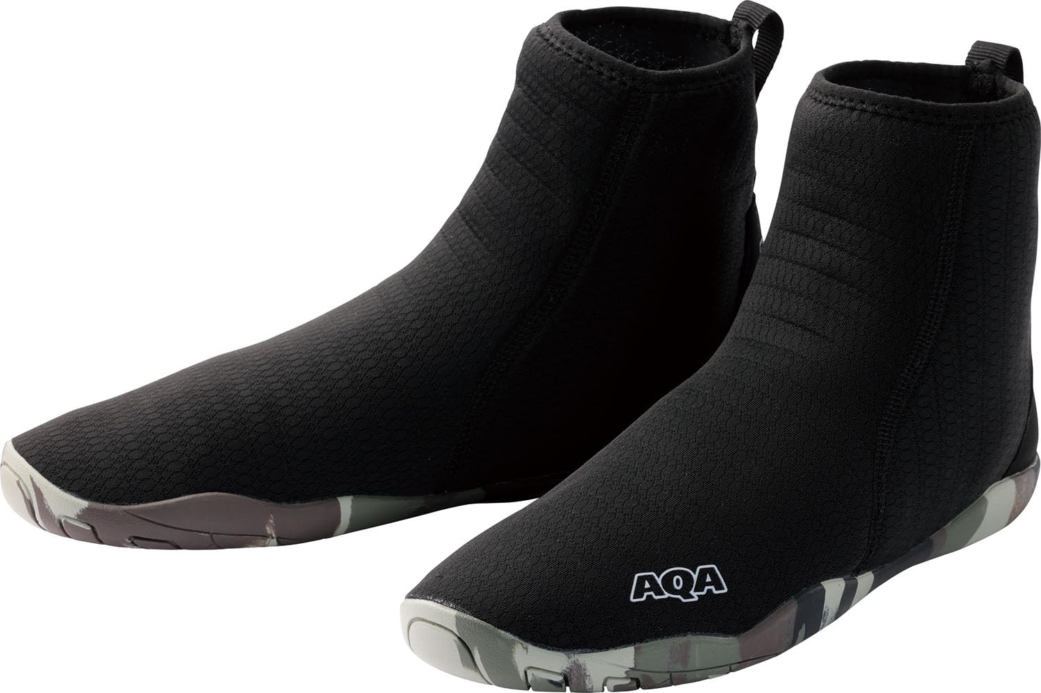 

AQA KW4676 High-Top Marine Shoes, Black, Size 26.0 cm