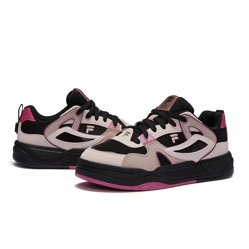 Fila Fusion Bank II Casual Lightweight Low-Top Sneakers Women Sneakers Black Purple T12W442906FBC