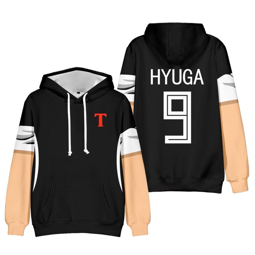 Captain Tsubasa Hyuga Lenders Football Soccer Cosplay Jacket Sweatshirt Zip Hoodies Jersey Japan Cartoon Animation Print Quick Dry Vintage Long Sleeve