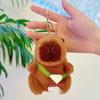 Viral Capybara Backpack Charm: Plush Toy Keychain and Pendant
