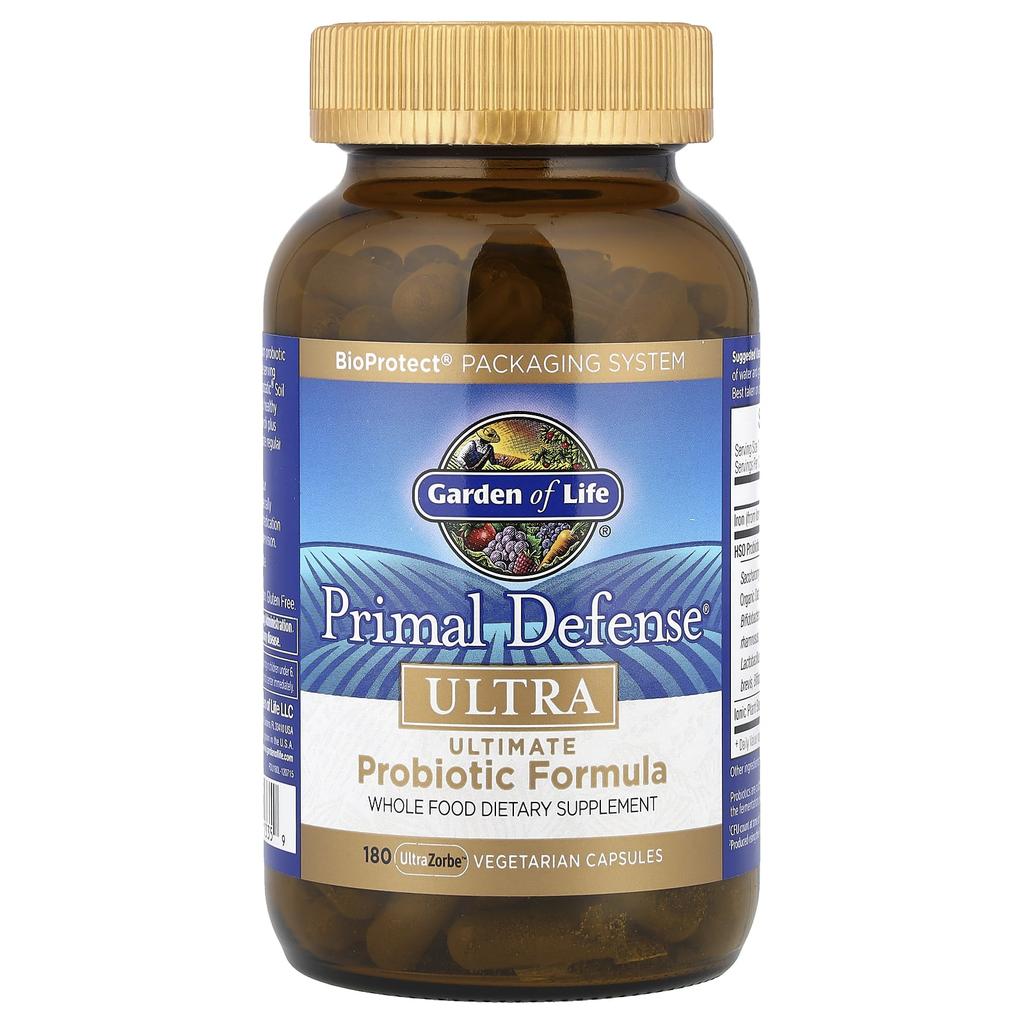 Primal Defense, Ultra, Ultimate Probiotic Formula, Ultrazorbe Veggie Caps 180