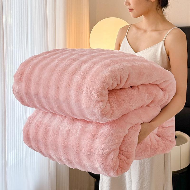 Bubble Velvet Blanket, Thickened Flannel, Coral Velvet Blanket, Office Nap Blanket, Single Air Conditioning Blanket