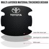 4 st/set Bilhandtagsskydd Klistermärke Kolfiber För Toyota TRD RAV4 Avensis Yaris Levin Reiz Crown Vios Tillbehör
