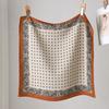Light Luxury Square Scarf Geometric Silk Scarf Women's Autumn and Winter Atmosphere Warm Shawl Commuting Daily Multi-purpose Accessories