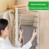 High Quality 5 Layers Trouser Hanger Foldable Stainless Steel Clothes Organizer Hanger Durable Wardrobe Hanger