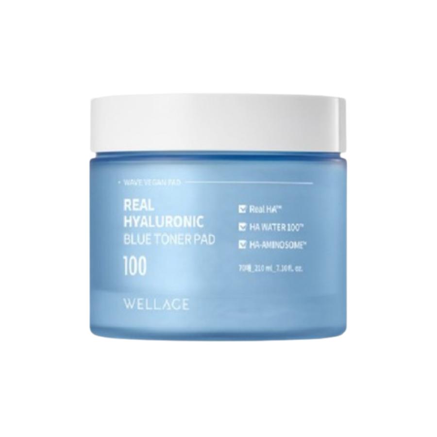 Wellage Real Hyaluronic Blue Toner Pad 210ml