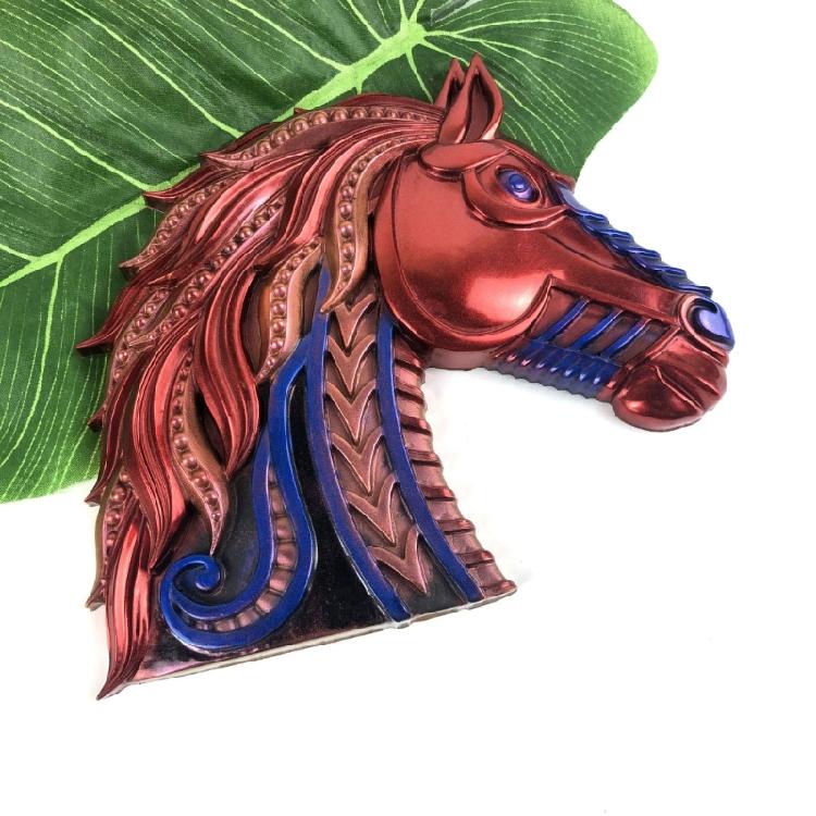 Lovely Horse Wall Decor Silicone Mold 3D Resin Molds Durable and Reusable