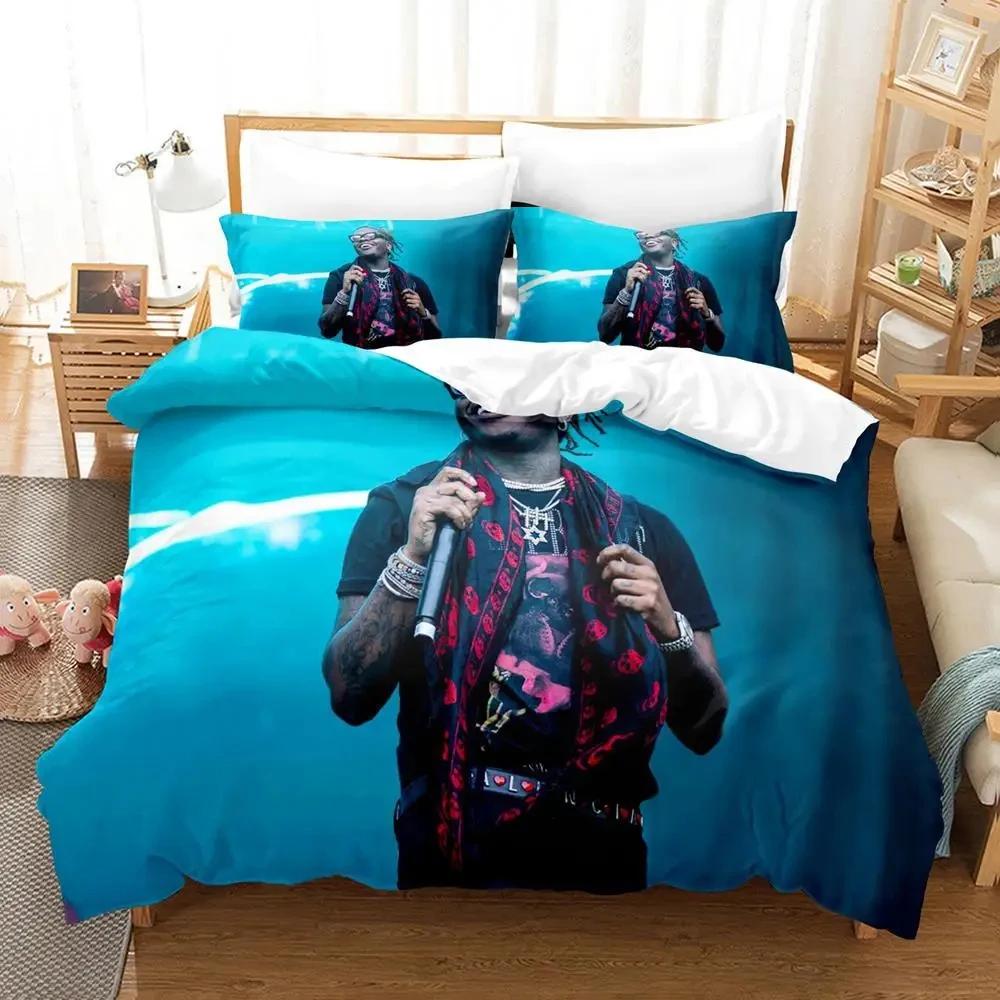 3D Print Gunna Singer Bedding Set Duvet Cover Bed Set Quilt Cover Pillowcase Comforter King Queen Size Boys Adult Bedding Set