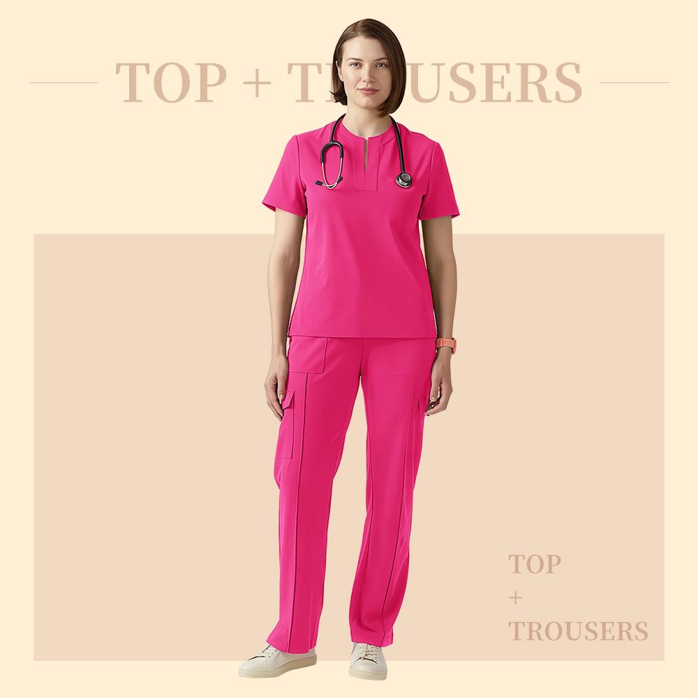 Mehrfarbige Krankenhaus-Kitteluniform Damen Schönheits-Arbeitskleidung Krankenschwester Zahnchirurgie-Anzug Medizinische Kitteluniformen Chirurgieanzüge