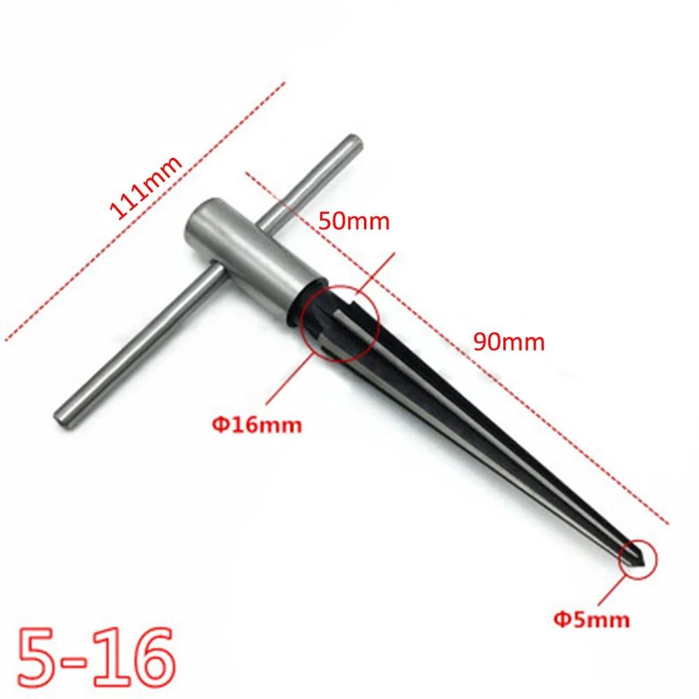 New 1/8-1/2 (3-13mm) 5-16 Taper Reamer Chamfer Open Countersunk Cutting Tool Hexagon Shank Tool Hand Taper Ream Drill