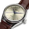 KNIS Varnish Made In Japan Automatic Watch Sapphire Glass Leather Strap 10 ATM Water Resistant Mechanical Brown Champagne Gold Men's KN001-SGBRLE
