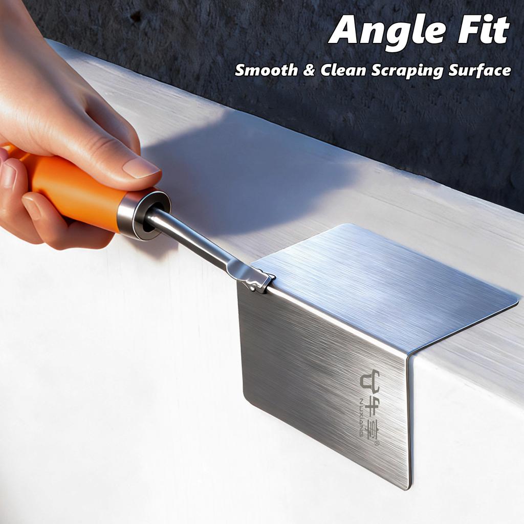 1Pc Drywall Corner Tool Outside / Inside Corner Knife Stainless Steel Corner Trowel for Drywall Gyprock Plasterboard