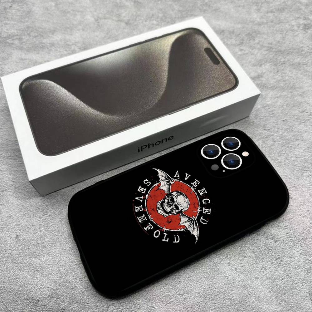 

A-Avenged Sevenfold Phone Case For iPhone 17,16,15,14,13,12,Pro,Max,Plus,E,SE4,Air,Mini Black Soft Box iPhone17PRO