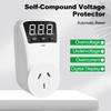 HLP02 Digitale automatische Spannungsschutzsteckdose 230 V 16 A LCD-Display Überspannungsschutzsteckdose