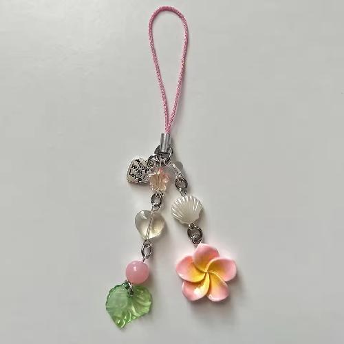 Fashion Pearl Love Bow Beaded Phone Chain Lanyard Jewelry for Women Sweet Five Pointed Star Non Slip Phone Case Rope Accessories