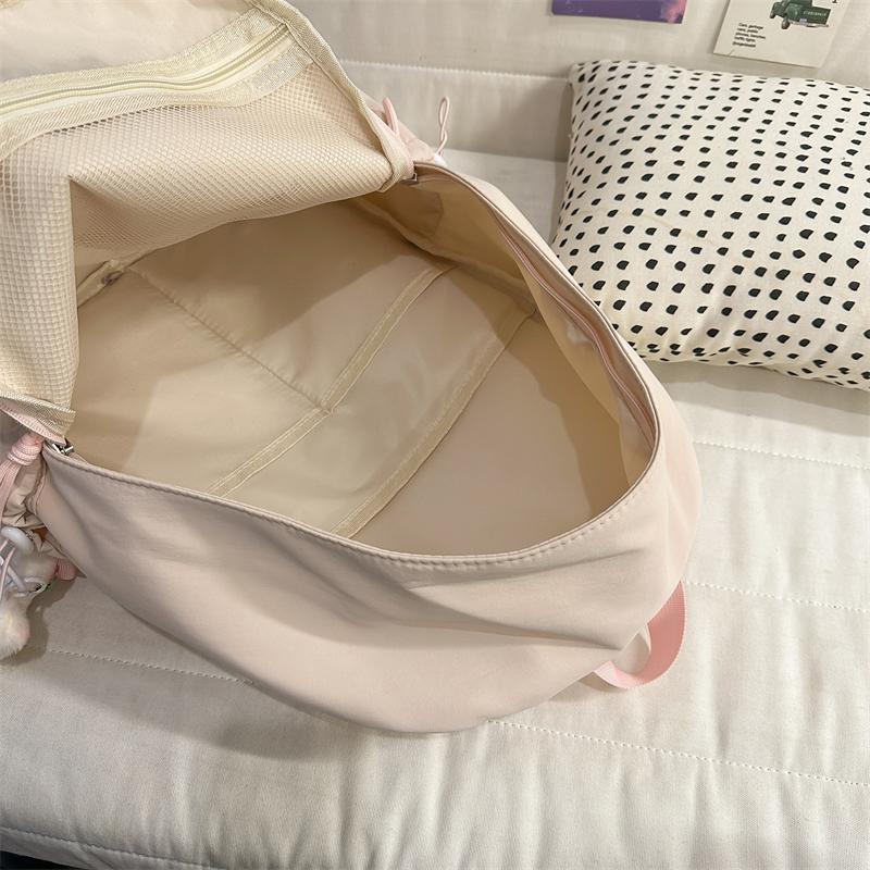 Large Capacity Backpack Student Lightweight Schoolbag Cartoon Embroidery Backpack