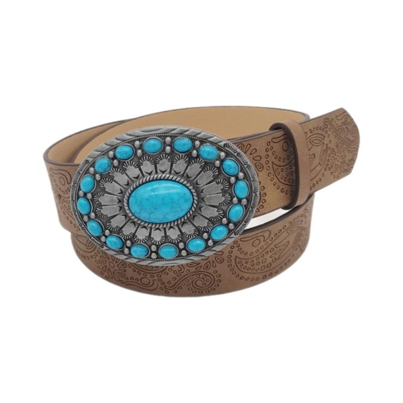 Girls PU Belt Motorcycle Embossed Pattern Waist Belt Fashion Enthusiasts Belt Coat Dress Female Decorative Waistband