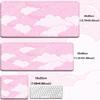 Gaming Mousepad Pastel Cloud HD Desk Mat Kawaii Cartoon Pink Mouse Pad 30x80cm Rubber Rugs Extended Gamer Lock Edge Keyboard Mat