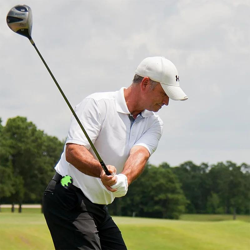 Pro Grade Golf Ball Washer Ergonomic Belt Clip System with Breathable Neoprene Strap Perfect for Golf Cart Bag Accessories