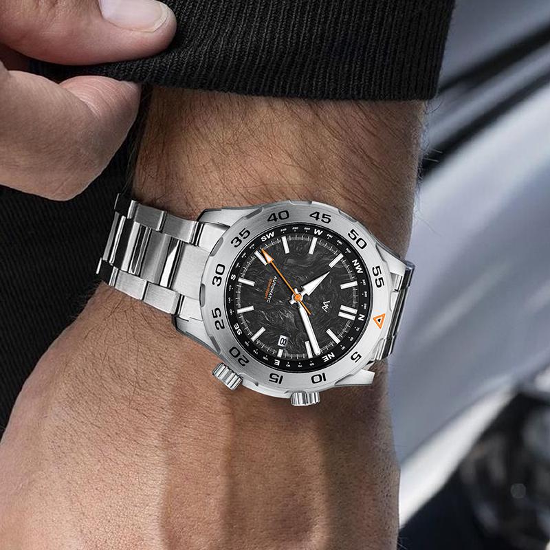 WM Watch Automatic Mechanical Military Men Outdoor Watches Sapphire Water Resistant Compass Welly Merck Watch Man Miyota WM157