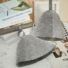 Felt Sauna Hat Sauna Hats Hair Turban  Thicken Wool Felt Shower Cap Dry Sauna Cap for Man Bathroom Accessories XYM005