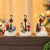 Santa Claus Design Luminous Christmas Statue Snow View Christmas Decor  Party Favors